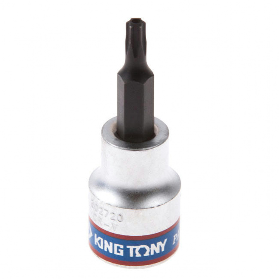 Насадка (бита) торцевая 3/8", Torx, T20, L = 50 мм, с отверстием KING TONY 302720